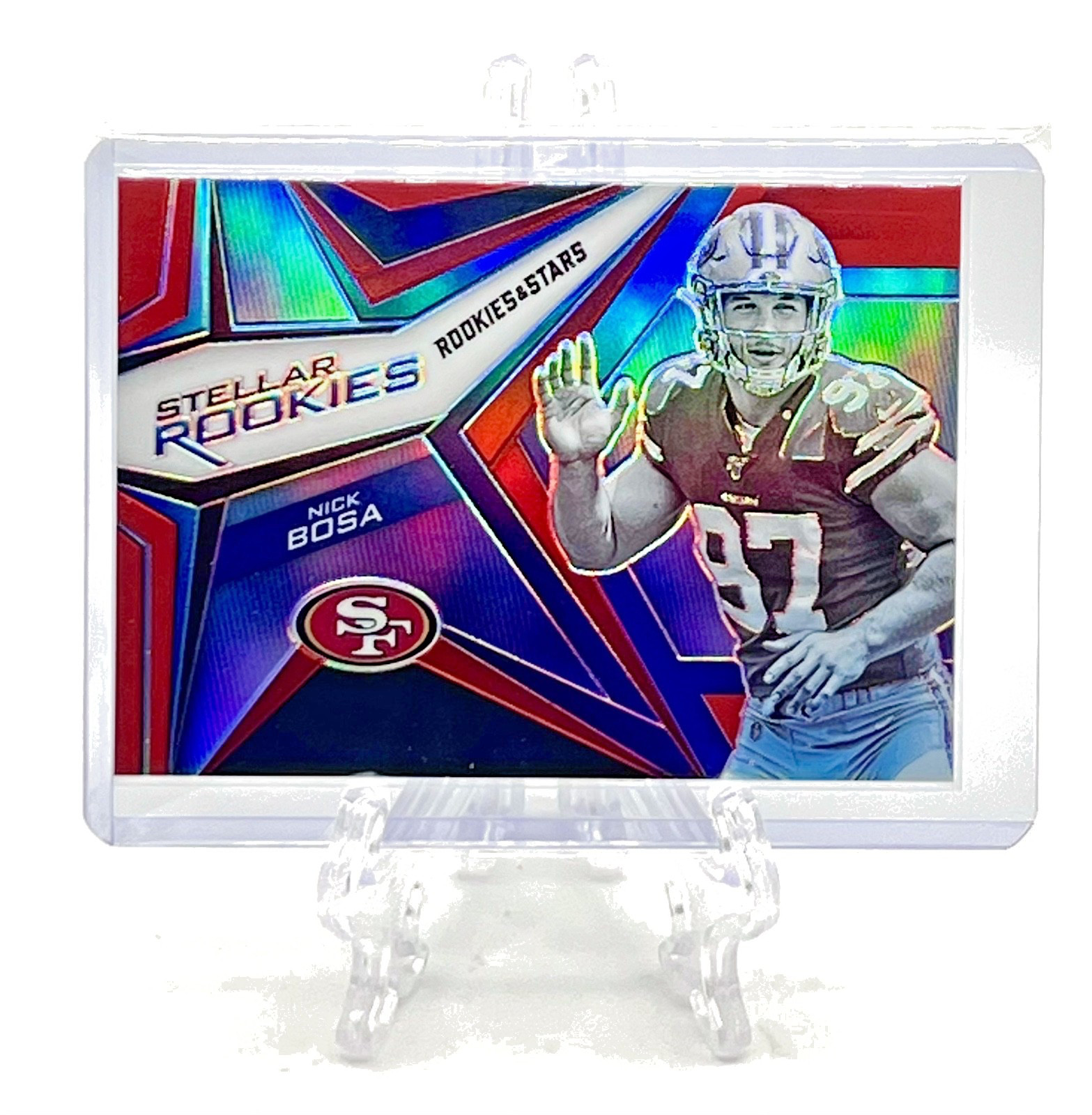 Nick Bosa Panini Rookies & Stars Stellar Rookies #SRNB Red