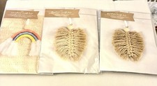 Lot of 3 New Macrame Wall Hanging Pattern Kits Sealed