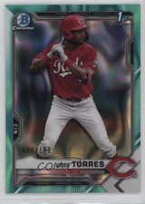 2021 Bowman Draft Chrome Aqua Lava Refractor 80/199 Jose Torres #BDC-125 16e6