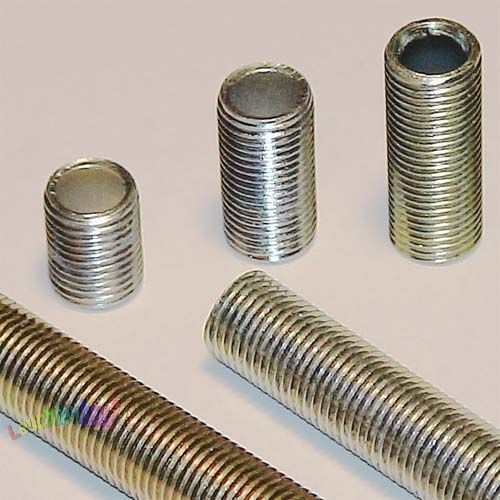 3 Piezas M10x1, M10 X 1 Tubo Rosca Hierro-Acero, L= 30mm