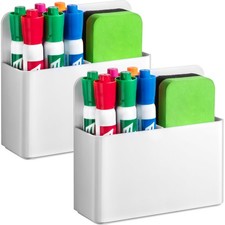 2 soportes magn ticos para marcadores de borrado en seco para pizarra blanca