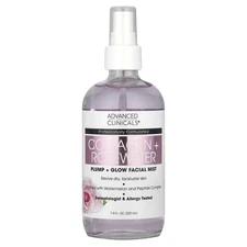 Collagen + Rosewater, Plump + Glow Facial Mist, 7.5 fl oz (222 ml)