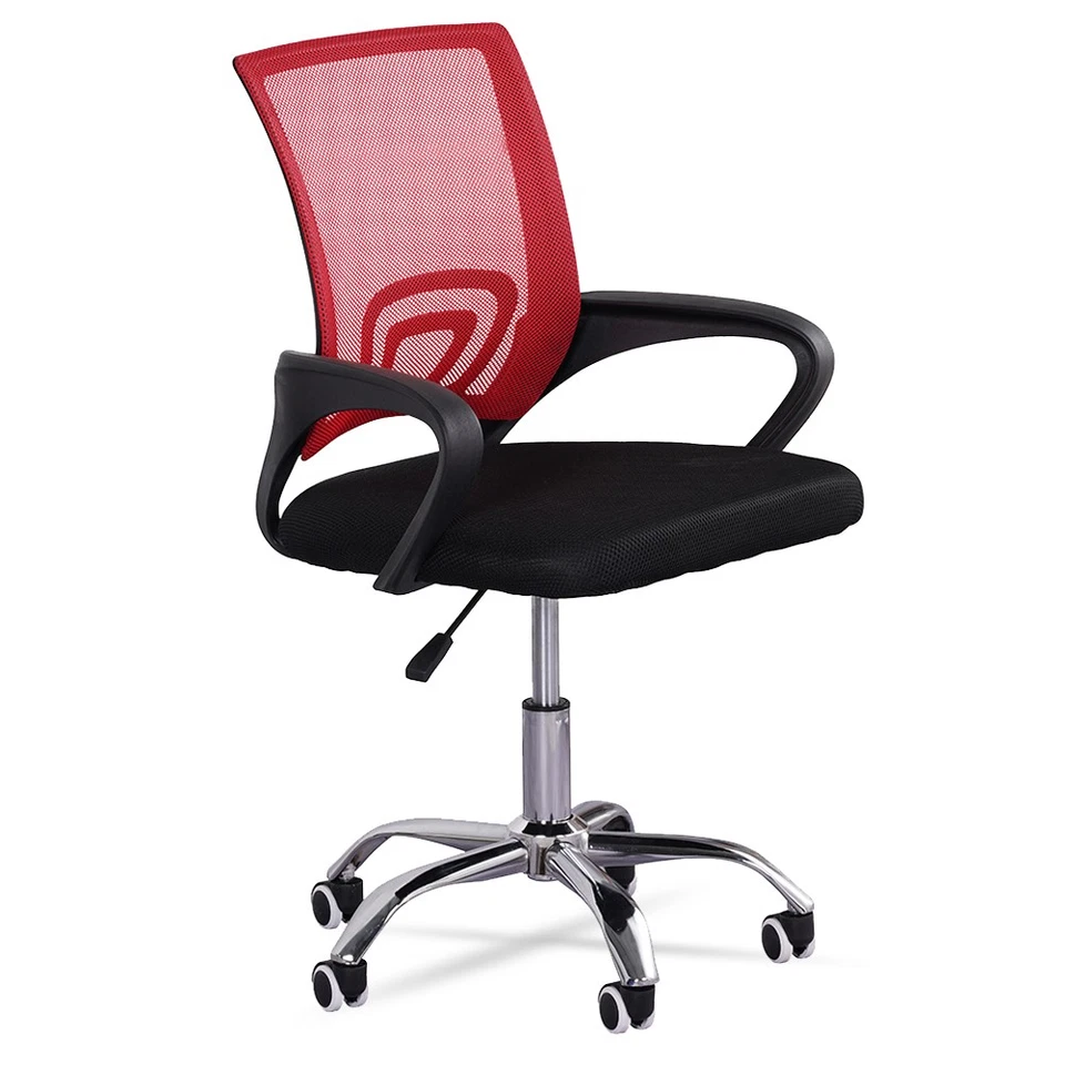 MUWO "Director" Büro Office Drehstuhl Schreibtischstuhl mit Rollen rot neu