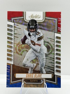 2023 Panini Absolute - Chris Olave #72 Red White and Blue; 3 Card Lot