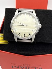 Invicta Men's Watch Celestial Quartz 43 MM Ivory Dial S/S Bracelet 48505