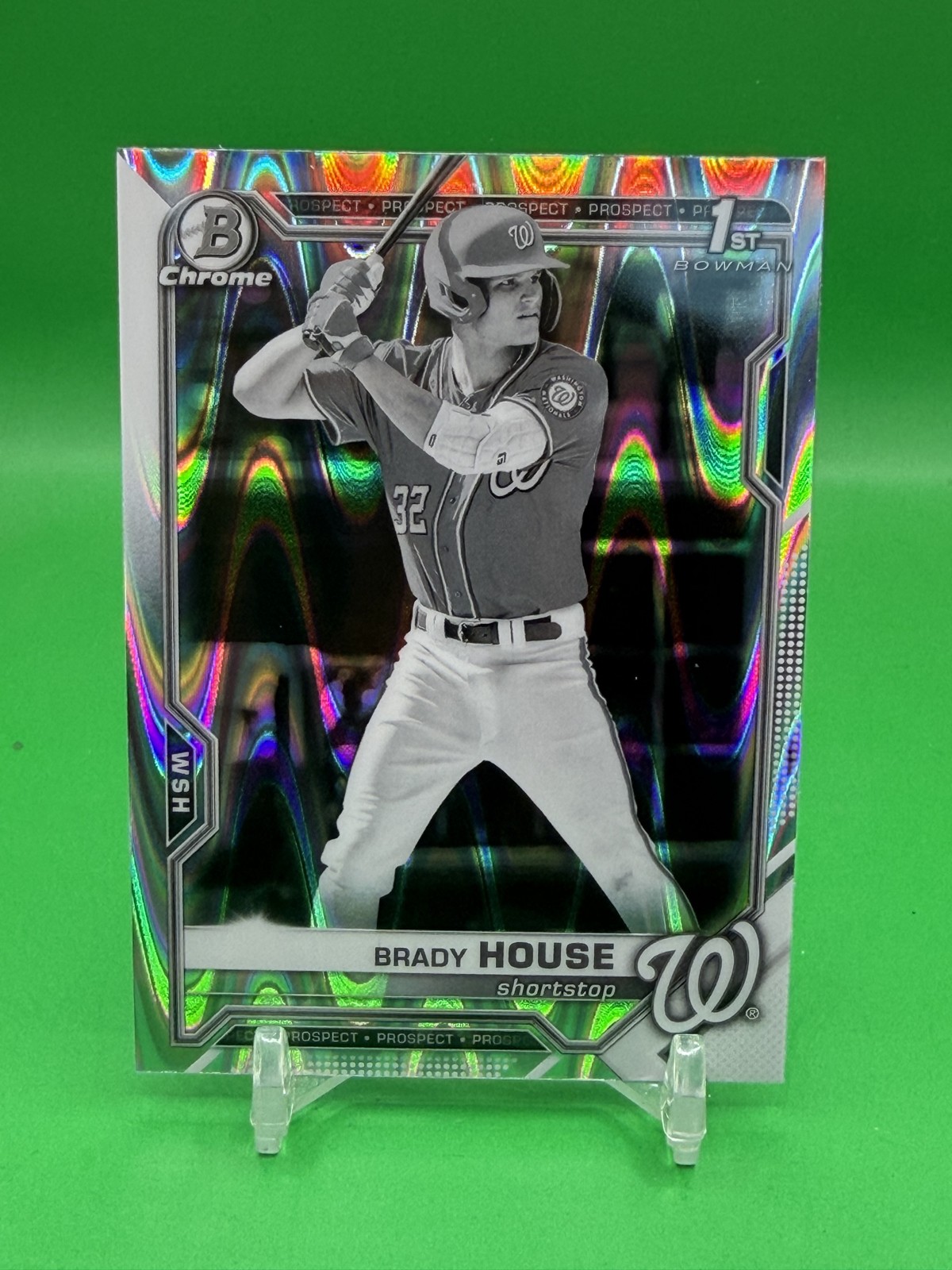 2021 Bowman Draft Chrome Brady House #BDC-186 Black & White RayWave Refractor
