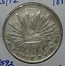 1896 Zs/FZ Mexico 8 Reales ** KHXXE9592