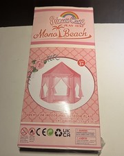 Princess Castle Play Tent for Girls with LED Lights Playhouse 55"x53"