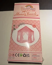 Princess Castle Play Tent for Girls with LED Lights Playhouse 55"x53"