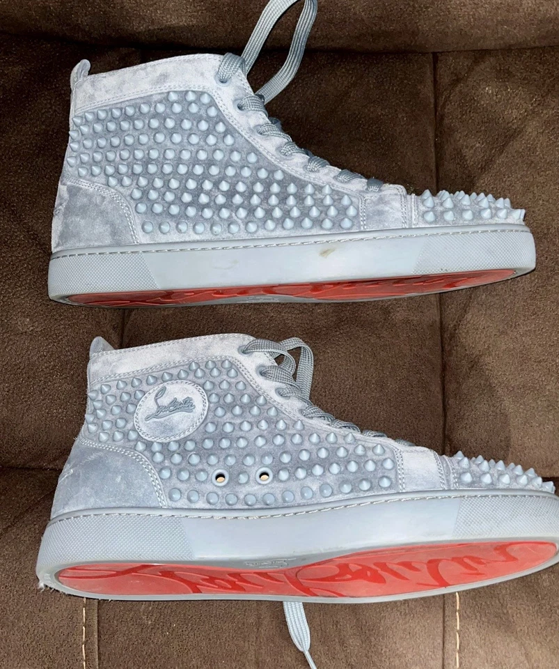 Sapato plano Christian Louboutin Jimmy masculino bege cadarços tamanho UE 42 - Imagem 3 de 3