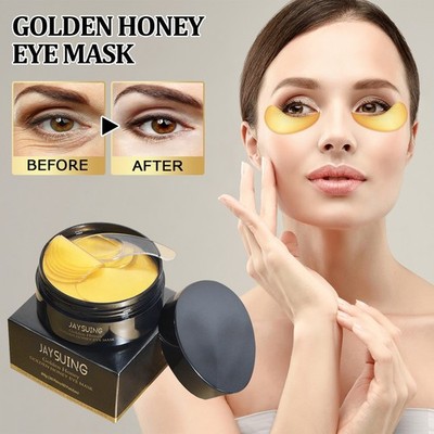 60pcs Gold Collagen Eye Mask Under Eye Patches for Dark Circles and Puffiness