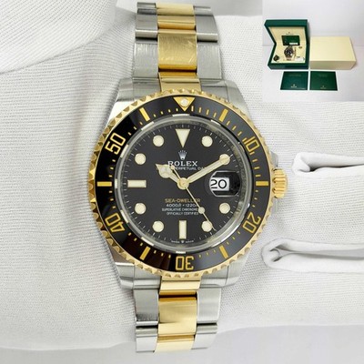 2021 Rolex Sea-Dweller 126603 43MM Two-Tone Yellow Gold Steel Box