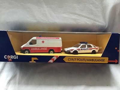 Corgi C19/7 NORWEGIAN EMERGENCY SET - SAAB 9000 & FORD TRANSIT