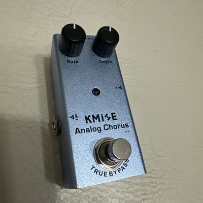 Kmise Analog Chorus Effektpedal für E-Gitarre Mini DC 9 V True Bypass