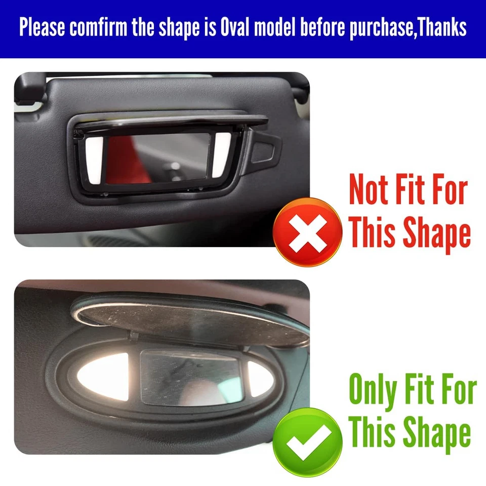 2pcs For Porsche 911 996 997 For Boxster 986 987 1996-2010 Visor Mirror Covers - Image 2 of 4