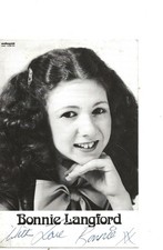 Bonnie LANGFORD- " Just William/Doctor Who/EastEnders" etc-Signed 4x6 Photo