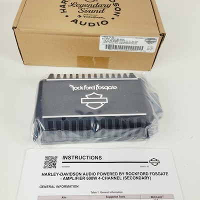 Genuine Harley Rockford Fosgate Audio Secondary 600w Amplifier 23-26 CVO Touring