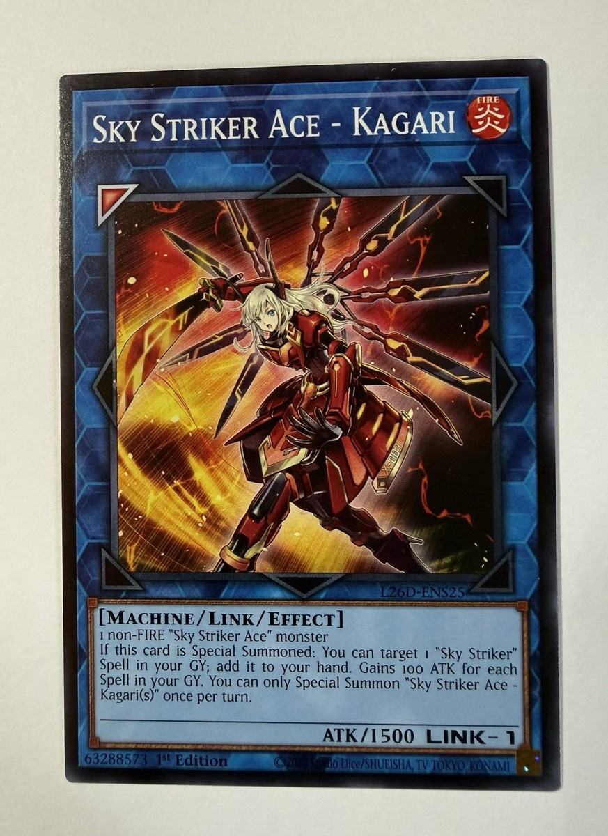 1x Sky Striker Ace - Kagari 1st Edition Common L26D-ENS25 Yu-Gi-Oh