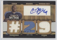 2006 Topps Triple Threads Auto Relics Gold 9/9 Chris Brown #TTRA-90 Auto 0t3