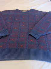 Vintage Ralph Lauren Knit Sweater Men XL Grandpa Multicolor 51326