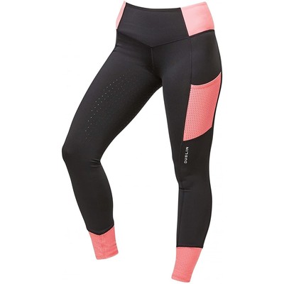 Dublin Womens/Ladies Power Performance Colour Block Horse Riding Tights (WB1671)