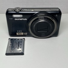 Olympus VR-310 Digital Camera Black - Tested W/ Battery  No Charger 