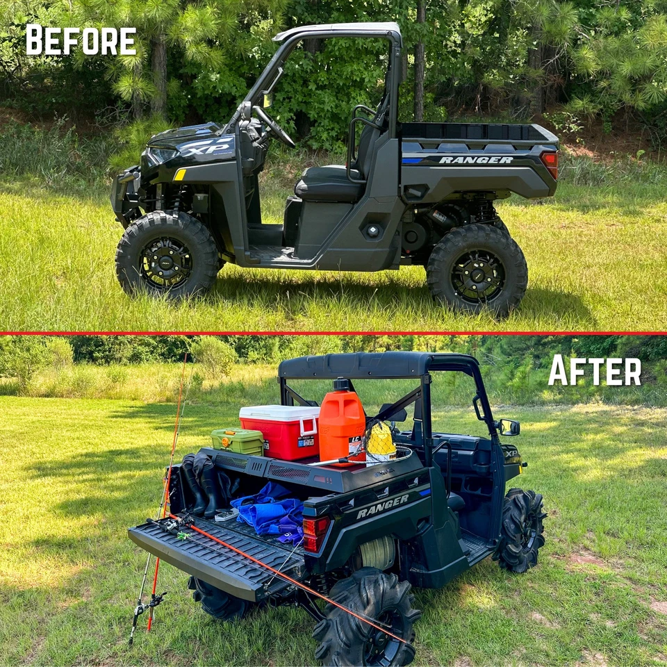 Cesta de carga Seizmik UTV para Polaris Ranger de tamaño completo y Can-Am Defender Foto 2 de 4