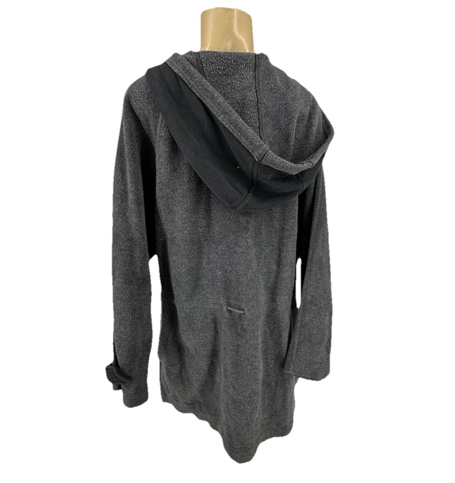 Free People Pequeño Sadie Excedente Tejido Gris Felpa Pullover Sudadera con Capucha Corbata Chaqueta CLT Foto 4 de 4