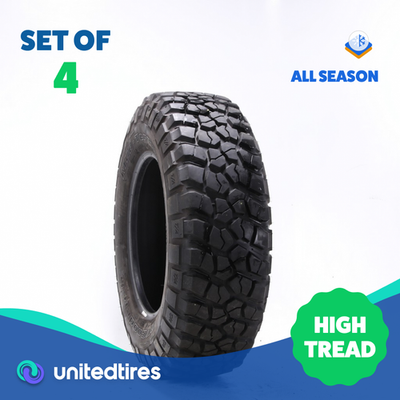 Set of (4) Used LT 255/75R17 BFGoodrich Mud-Terrain T/A KM2 111 
