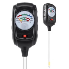 3-in-1 Soil Test Kit, Soil Moisture Meter/Soil pH Meter/Soil Fertility Tester, S