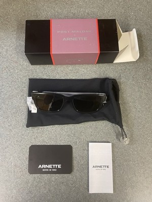 Post Malone x Arnette AN4273 41/87 Black Sunglasses NEW Complete Box Rare