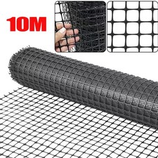 PVC Coate Chicken Mesh Fencing Garden Barrier Plastic Fence Net Guardrail Black 12.79 per metre