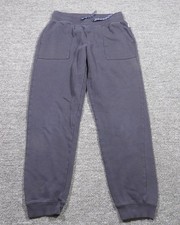Eddie Bauer Sweatpants Youth XL 16 Navy Blue Fleece Joggers Drawstring Cuffed