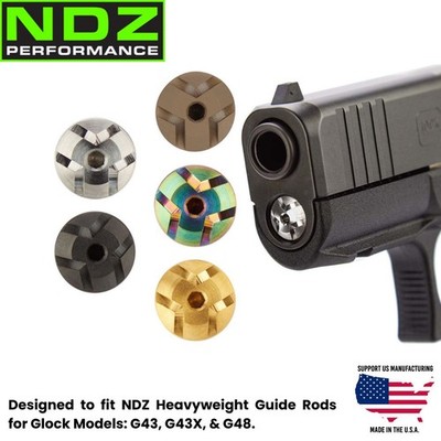 NDZ Glock 43 43X 48 Heavyweight Guide Rod Screw Stainless Steel