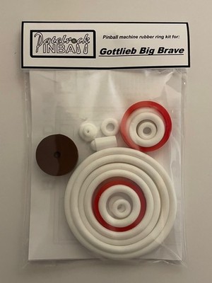 1974 Gottlieb Big Brave Pinball Machine Rubber Ring Kit