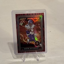 2023 Panini Phoenix - Hot Routes Justin Jefferson #HR-27 Red /199