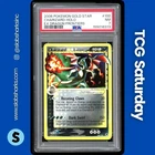 2006 POKEMON EX DRAGON FRONTIERS #100/101 CHARIZARD GOLD STAR HOLO PSA 7