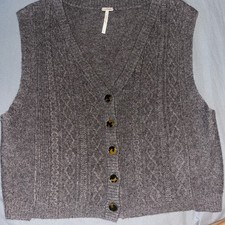 Free People Women's 100 Cashmere Sweater Vest Size S