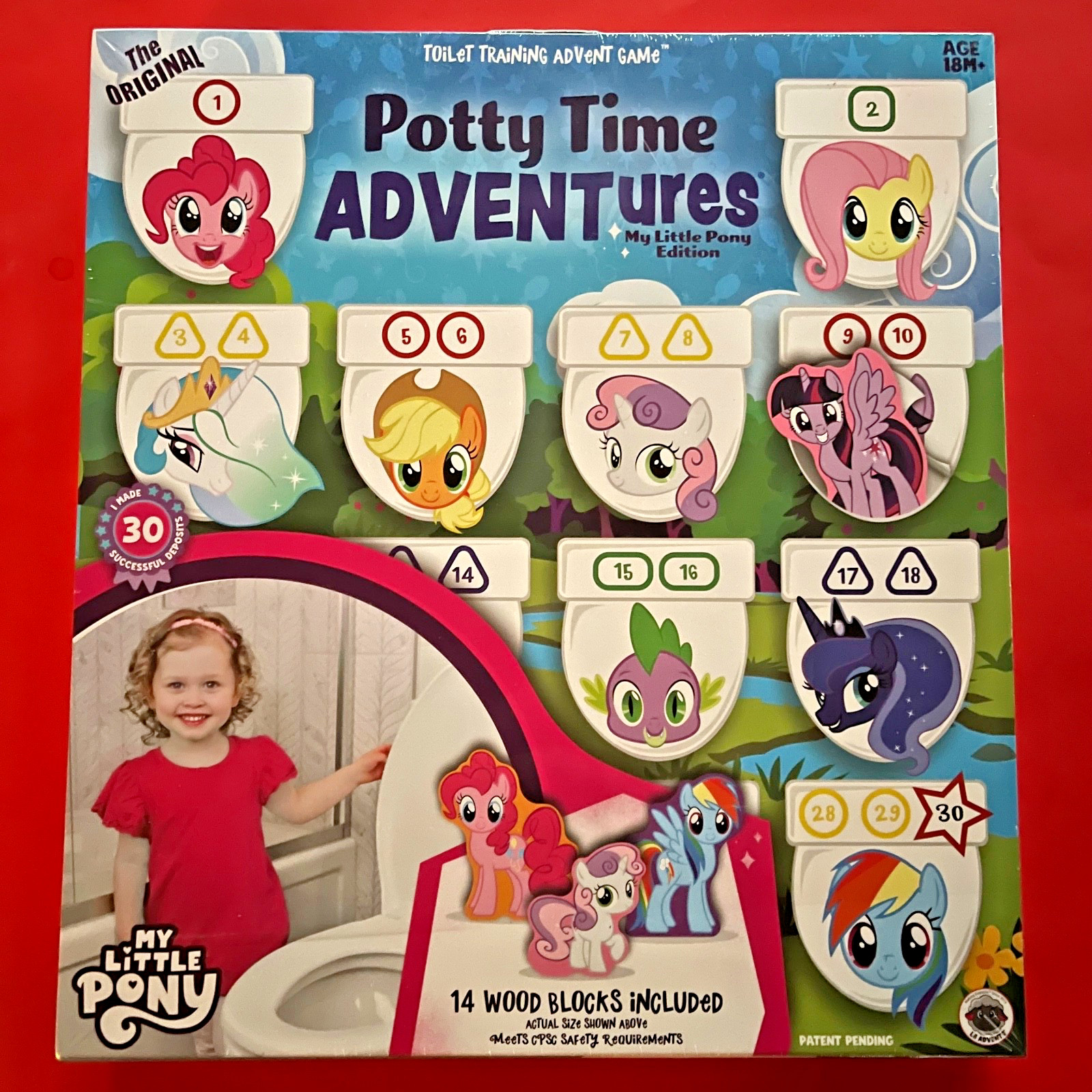 POTTY TIME ADVENTURES--TOILET TRAINING GAME age 18m+ hasbro--MY LITTLE PONY--NEW