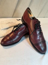Pre-Owned ALLEN EDMONDS FIFTH 5th AVENUE MENS DRESS SHOES 10D Burgundy