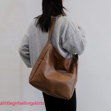 New Women's Faux Leather Handbag Tote Bags Casual Satchels Travel Shoulder Bags-
