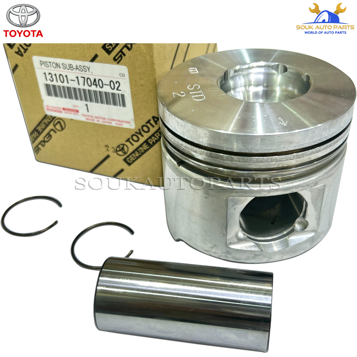 13101-17040-02 Genuine Toyota PISTON SUB-ASSY W/PIN 1HDT