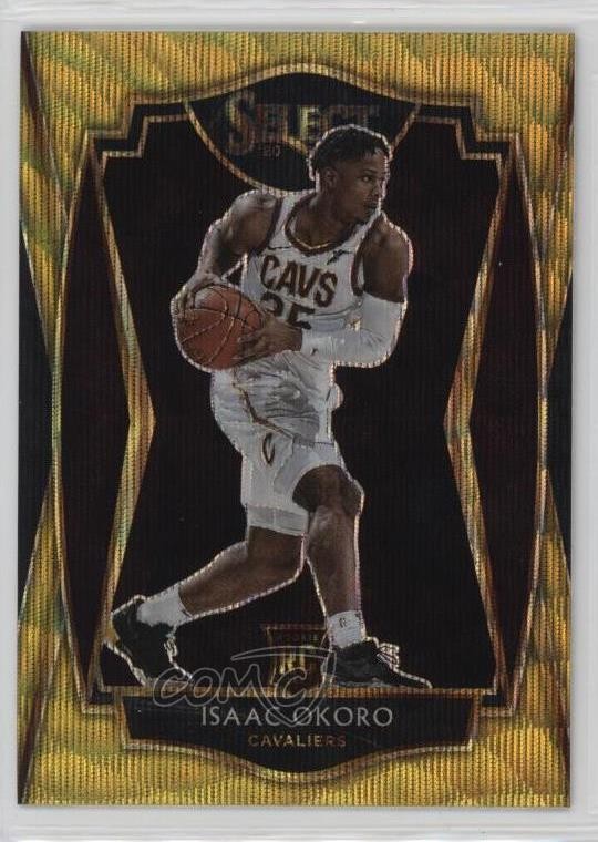 2020 Panini Select Premier Level Gold Wave Prizm Isaac Okoro #182 Rookie RC 0rz7
