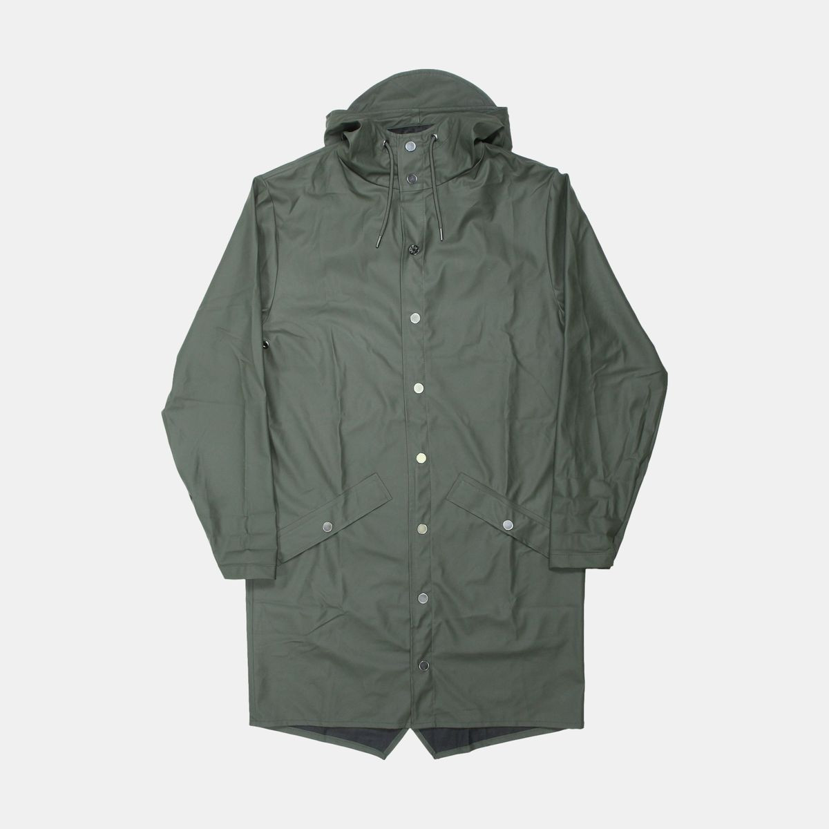 Rains Long Jacket / Size M / Mens / Green / Polyurethane