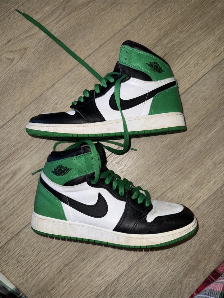Nike Zapatos Juveniles 7Y Verde Suerte Air Jordan 1 Retro Alto OG GS Zapatilla FD1437 031 Foto 2 de 4