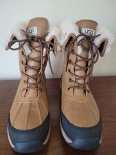 NEW UGG Adirondack III Waterproof Chestnut Leather Winter Boots Women's 11