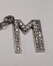 Sparkling Monogram Letter "L" Initial Keychain Charm Accessory