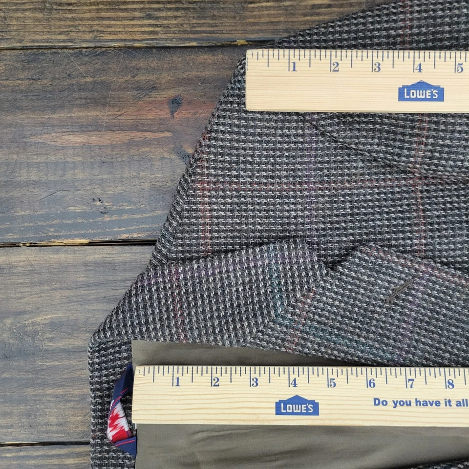 Abrigo Blazer Deportivo Farah Para Hombre Tweed Dos Botones Marrón Mezcla Lana 40R De Colección Foto 4 de 4