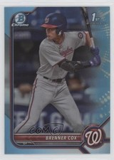 2022 Bowman Draft Chrome Sky Blue Refractor Brenner Cox #BDC-196 0nr3