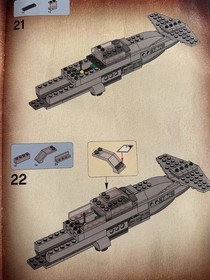 Manual Only Lego 7198 Indiana Jones Last Crusade FIGHTER PLANE U10